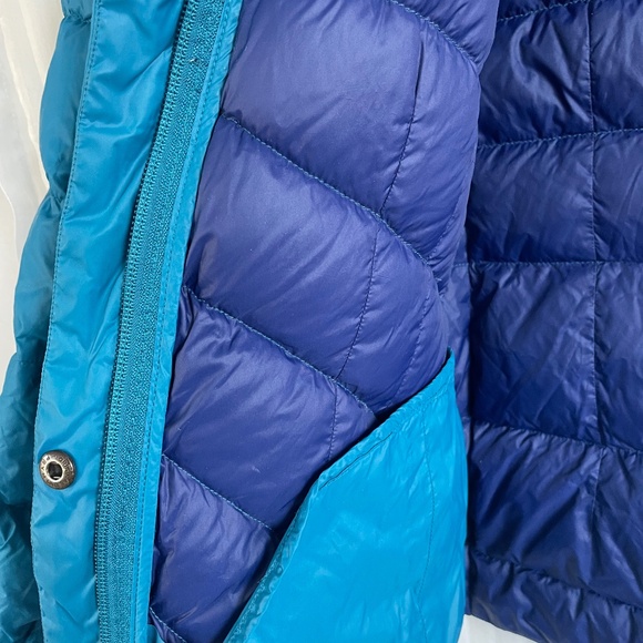 Lands End Down Puffer Quilted Jacket, Snaps & Zips, Petite Medium - Picture 6 of 10